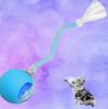 Automatic Cat Teaser with Auto-On/Off, USB Rechargeable Interactive Cat Ball - Touch Sensor, Auto Shut-Off Durable Silicone Construction, Cat Automatic Teaser Flexible Cable stock photo added - 2