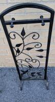 Metal Fireplace Tool Rack. 30.5" Tall.