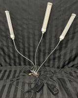 LED Grow Lights with Metal Clamp, Includes Three 9&rdquo; x 1.5&rdquo; Lights - See Photos for Specs