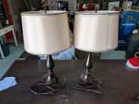 2 Table Lamps. 25" tall. Tested Working.