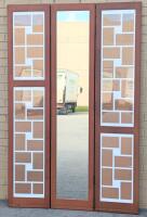 3-Panel Photo Picture Frame / Mirror Room Divider / Privacy Screen, 42.5" &times; 65" Tall