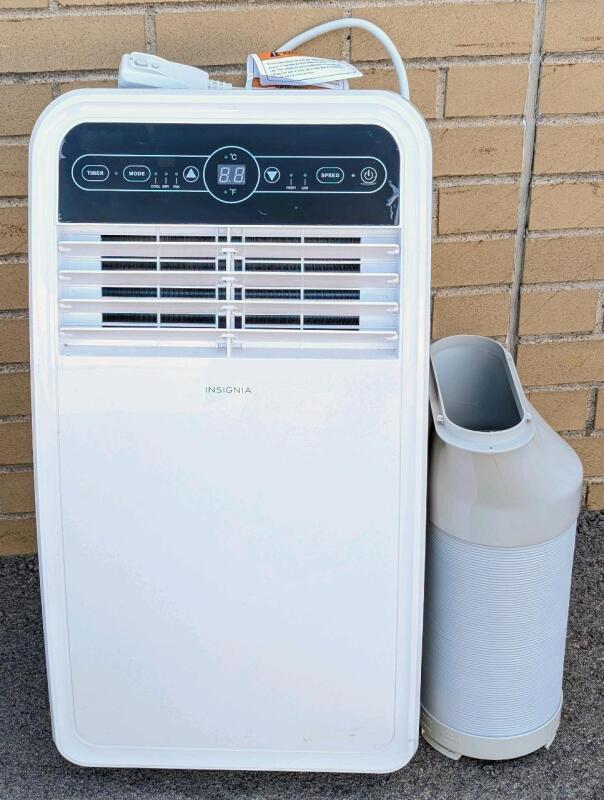 INSIGNIA Portable Air Conditioner, NS-AC8PWH9-C, 27" Talk, Tested For Power