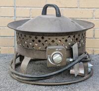 [As-Is] BOND 18.5-in 54,000 BTU Bronze Steel Outdoor Portable Propane Fireplace, 18.5" Diameter &times; 10.5" Tall, Untested
