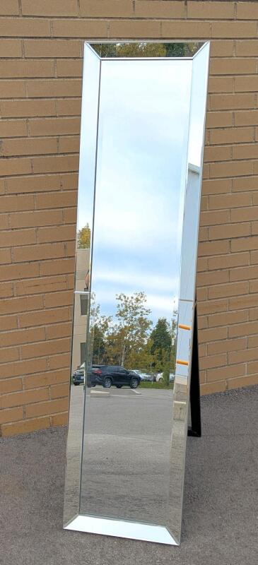 Large Beveled Edge Freestanding Full-Length Floor Mirror, 15.75" &times; 63" Tall