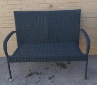 Outdoor Loveseat, Black