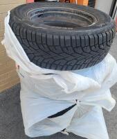 Set of 4 General AltiMAX Arctic 12 - 235/65R17 XL 108T Winter Tires w/5-Bolt Steel Rims . Only Used 1 or 2 Seasons