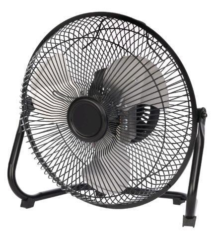 As New in Box For Living 9" Floor Fan, Black, Retail's for $23.99