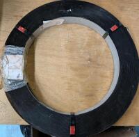 New Steel Strapping. 75" wide. Unknown roll length.