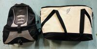 2 Bags, Includes Duffel Bag (Approx. 22&rdquo; x 11&rdquo; x 14&rdquo;) and Lowepro Backpack with Lunchbag Bottom (Approx. 12&rdquo; x 7&rdquo; x 18&rdquo;)