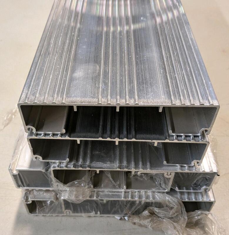 6 New Metal Planks - Possibly Shelves 17" by 5.5" by 1.5"