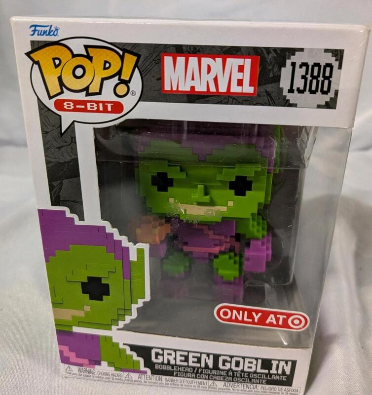 New Funko Pop 8-Bit Marvel Green Goblin Figure. 1388.