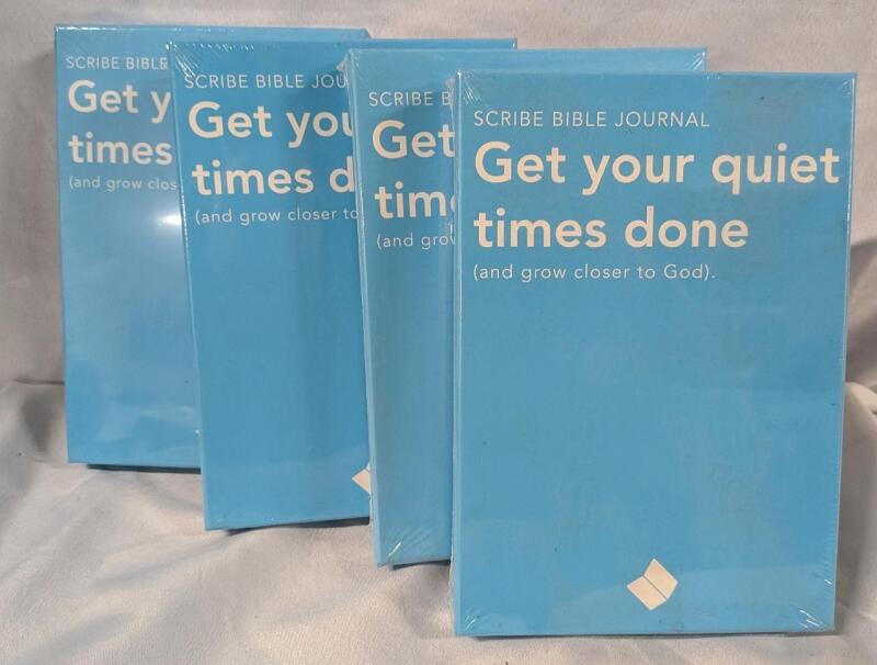 4 New Lyfebooks Scribe Bible Journals. 9" Tall