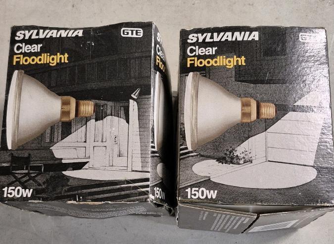 2 As New Sylvania Flood Lights 150W
