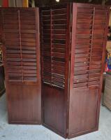 Great Wooden Room Divider - Heavy - 3x Panels 22 by 72"