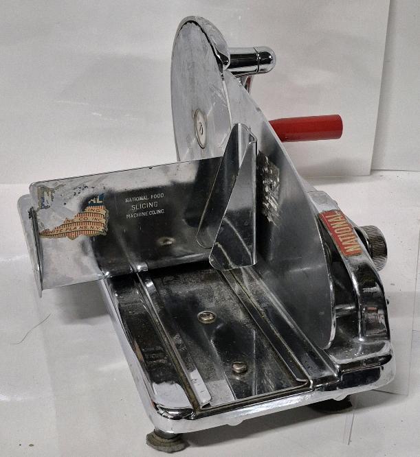 Vintage National Manual Food Slicing Machine Works