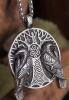 Retro Nordic Mythology Viking Raven Tree of Life Pendant Necklace Odin Huginn and Muninn Necklace Pendant 1.5&rsquo;&rsquo; Chain 22&rsquo;&rsquo; - 4