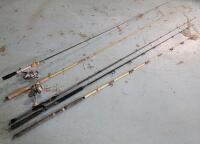 Five (5) Fishing Rods - Two (2) Have Reels