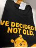 New Size Large Disney Officially Licensed Winnie-the-Pooh "I'm Not Old... I'm 25, Plus Shipping and Handling&rsquo;&rsquo; T-Shirt Iconic Pooh Bear Graphic (Black/Yellow Print) 100% Pre Shrunk Cotton Stock photos added Unisex - 3