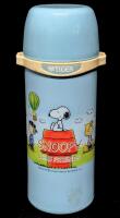 Vintage Tiger Japan SNOOPY AND HIS FRIENDS 0.75L Thermos Bottle. MBE-080Z/0.75L, 7305-02417, Clean Inside, Light Wear To Bottom Rim