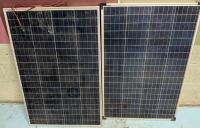 [Minor Damage]2 As New Coleman 100 Watt, 12V Crystalline Solar Panel Retails $650.