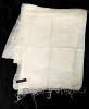 2 100% Silk Scarves : New TEN THOUSAND VILLAGES Phontong Handicraft Colorful Scarf 12" Wide &times; 63" Long & Craft Link Vietnam Gauzy Off-White Scarf 28.5" Wide &times; 62" Long, Colorful Scarf Retails $80! - 5