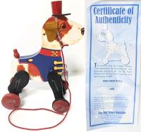 2007 Toy Town Museum BARKY BUDDY Limited Edition Commemorative Toy, 11" Tall, Legs Move When Pulled!