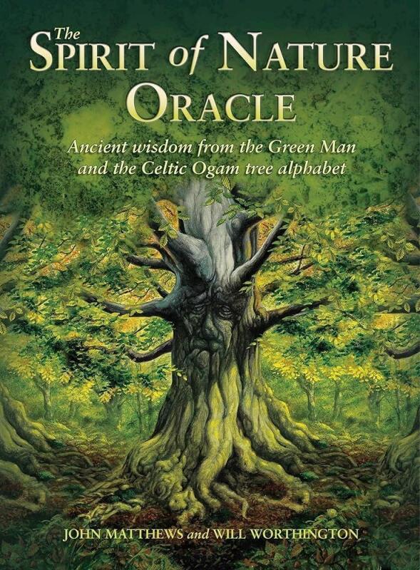 As-New THE SPIRIT OF NATURE ORACLE, Ancient Wisdom From The Green Man And The Celtic Ogam Tree Alphabet by John Matthews and Will Worthington, 25 Green Man Cards & Guide Book