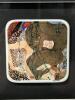Gorgeously Framed GUSTAV KLIMT Porcelain Tile Quartet, Tiles 3.75" &times; 3.75", Frame 28" &times; 14.5" - 5