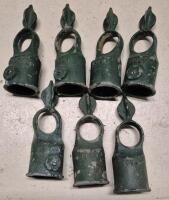 7 Vintage Metal Fence Post Tops - Frost FP141 - 7 5" Tall