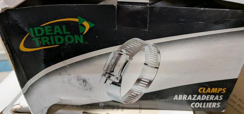 15+ New IDEAL TRIDON<br/>Worm Gear Clamp: SAE 88, 4-1/16 to 6" Dia, Stainless Steel Band.