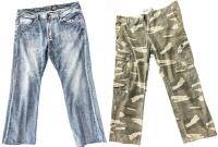 Size 38&times;30 Men's IRON CO. Cargo Pants & Size 40 Men's BUFFALO David Bitton Cotton Blend Jeans