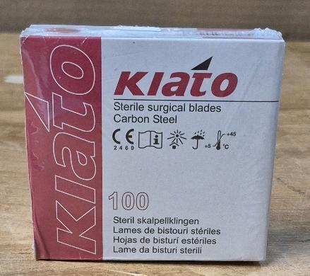 100pcs New KIATO No.20 Sterile Swedish Carbon Steel Cutting Edge Ultra Thin Sharp Blades. FOR CRAFTING ONLY [EXP 09/2024)