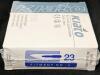 100pcs New KIATO No.23 NON-STERILE SWEDISH Carbon Steel Long Edge Cutting Edge Ultra Thin Sharp Scalpel Blades FOR CRAFTING ONLY [EXP 09/2024) - 2