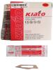 100pcs New KIATO No.25 STERILE SWISS Carbon Steel Semi Circular Cutting Edge Ultra Thin Sharp Scalpel Blades FOR CRAFTING ONLY [EXP 09/2024)