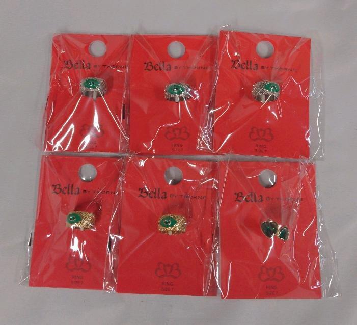 6 New Bella By Thorne Rings, Size 7