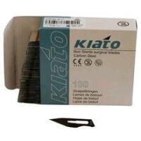 100pcs New KIATO No.10A Non-Sterile Swedish Carbon Steel Straight Pointed Tip Cutting Edge Ultra Thin Sharp Blades. FOR CRAFTING ONLY [EXP 09/2024)