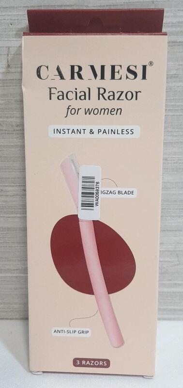New Carmesi Facial Razor for Women, Includes 3 Razors