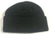 New Black Stitched Beanie Hat - 2