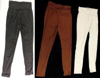 3 New Size Med Women's Ribbed Leggings
