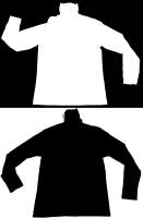 2 New Size Med Men's Long Sleeve Turtleneck Tops, Cotton Blend (65% Cotton, 35% Polyester)