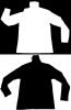 2 New Size Med Men's Long Sleeve Turtleneck Tops, Cotton Blend (65% Cotton, 35% Polyester)