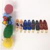 New Licensed HARRY POTTER 4-Pack Hogwarts House Colours Makeup Sponges & 8-Pack House Symbols Hair Clips 2.25" Long