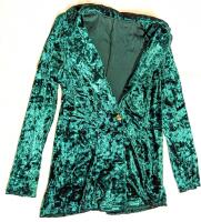 New Size Med Women's Crushed Velvet Blazer (Super Shiny!)
