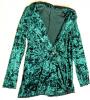 New Size Med Women's Crushed Velvet Blazer (Super Shiny!)