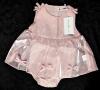 New Size 12-18 Months CUTEY N COOLTY Tulip Kiss Romper (Pink) 100% Cotton, H10389, Retails $48.99! - 2