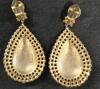 Beautiful Vintage Valentino Rhinestone Drop Earrings Clip-ons - 2
