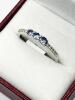 Sterling Silver Natural Tanzanite (0.33ct) with CZ (0.10ct) Ring, Size 8, W/A $270.00. Tanzanite is the birthstone for December. with appraisal - 2