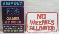 2 New Kids Metal Signs