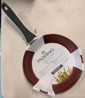 [As New with Minor Damage ] PADERNO Classic Non-Stick Frying Pan, PFOA-Free, Maroon, 10-in. Retails for $45.
