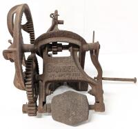 Antique THE TIGER GRINDER, 10.5" Tall, Fixed In Place, Currently No Moving Parts